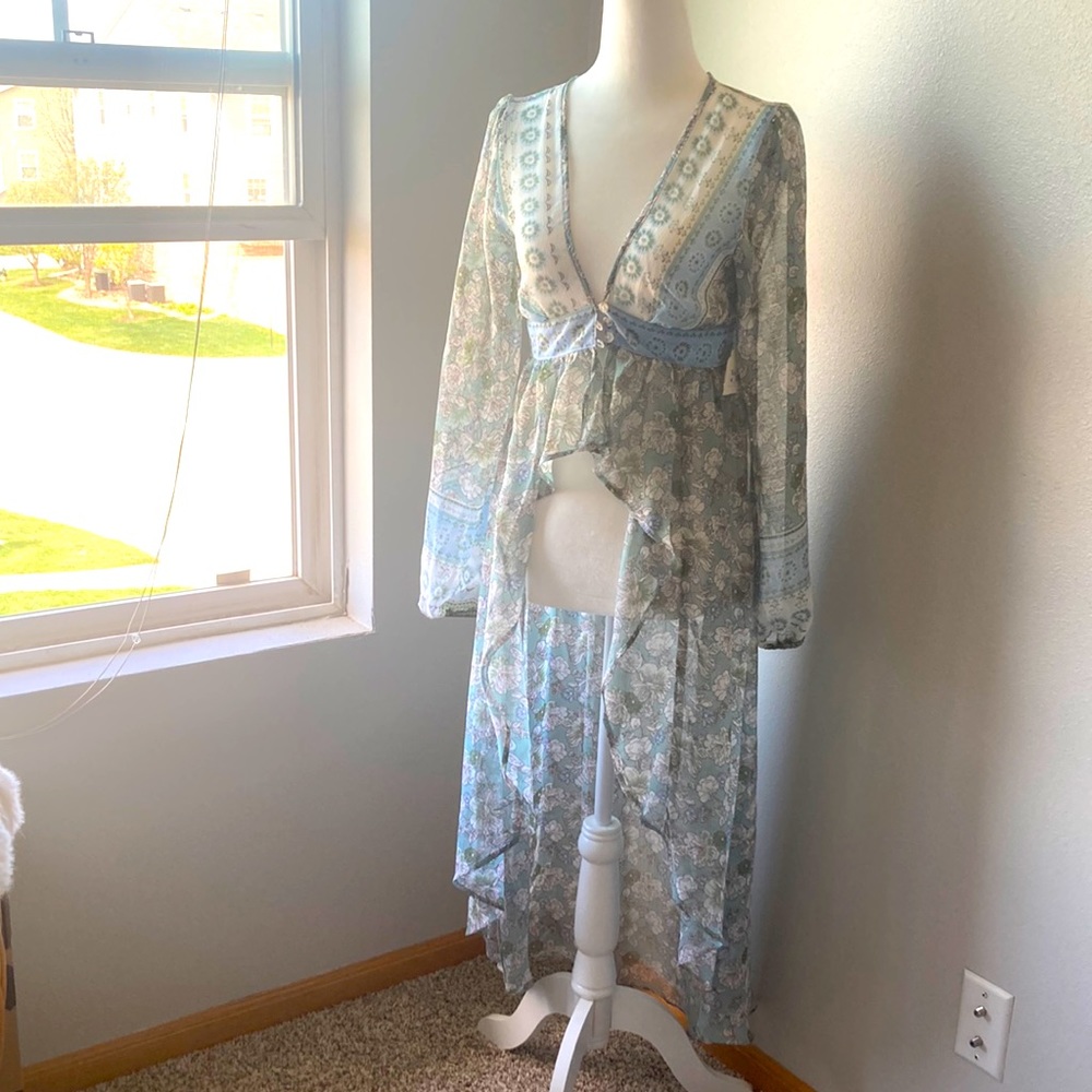 NWT Bohemian high low duster